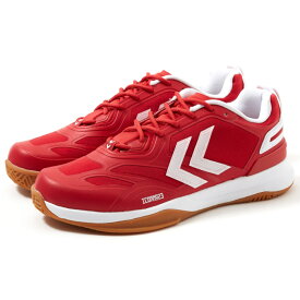 【4/20限定！クーポン利用で5%OFF】 hummel ヒュンメル DAGAZ 2.0 ICON NO23 P.RED ハンドボール シューズ 2023年春夏 赤 HM215179