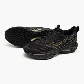 MIZUNO ミズノ WAVE RIDER GTX 2 ウエーブライダー GTX 2 ゴアテックス ロード ランニングシューズ メンズ 2024年秋冬 防水 01:ブラック×ゴールド J1GC2482