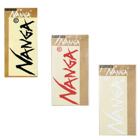 【3/30限定!クーポン利用で10%OFF!】 NANGA ナンガ NANGA CUTTING STICKER ナンガカッティングステッカー Lサイズ 10.5cm x 23cm 耐水・耐光加工 ブラック レッド ホワイト