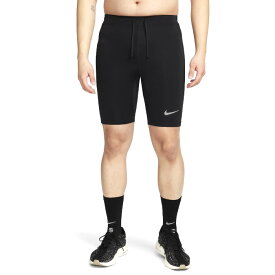 【クーポン利用で20%OFF! 4/24 20:00-4/27 9:59】 NIKE ナイキ ファストDri-FIT ランニング 1/2レングス タイツ (インナー付き) ランニングタイツ ハーフタイツ メンズ 2024年春 ブラック FN3372-010