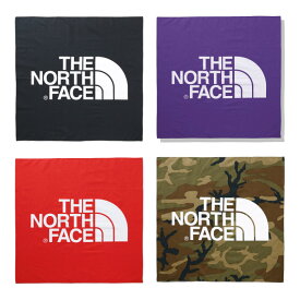 【4/20限定！クーポン利用で10%OFF】 THE NORTH FACE ザ ノースフェイス TNF Logo Bandana ロゴバンダナ 53x53cm 綿100% 日本製 4カラー NN22000