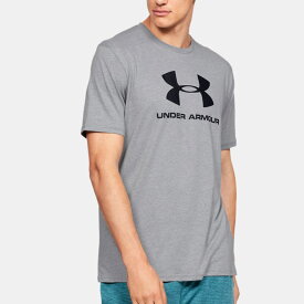 【スーパーセール価格!】 UNDER ARMOUR アンダーアーマー UAスポーツスタイル ロゴ ショートスリーブ トレーニング MEN 2022年春夏 Steel Light Heather / Black 1358574