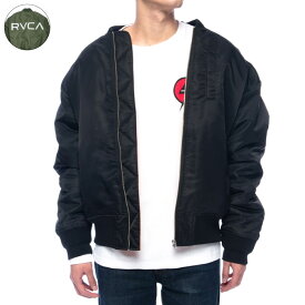 【クーポン利用で20%OFF! 4/24 20:00-4/27 9:59】 RVCA ルーカ BACK RVCA MA-1 ジャケット アウター メンズ 2021年秋冬 2カラー BB042766