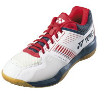 YONEX ヨネックス バドミントンシューズ パワークッションストライダーフロー 3E ホワイト／レッド 日本…