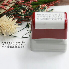 既製品【Amazon.co.jpマーケットプレイスからの御注文品です】ヨコ型・黒インクスーパーパインスタンパー印面サイズ13×39mm 浸透印 アマゾン 梱包 メモ 印 スタンプゴム印 目印 はんこ ハンコ 印鑑 判子 amazonからの注文です