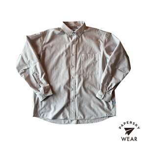 PAPERSKY �y�[�p�[�X�J�C HIKE&BIKE CAVE BIG SHIRT - LIGHT GRAY �n�C�N���o�C�N �P�C�u �r�b�O�V���c ���C�g�O���[