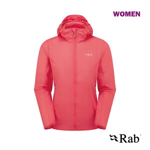 Rab ���u Women's Vital Hooded Jacket - Hibiscus �o�C�^�� �t�[�f�B �W���P�b�g - �n�C�r�X�J�X �E�B�����Y���f�� �\�t�g�V�F�����E�B���h�V�F���W���P�b�g �����j���O