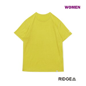 RIDGE MOUNTAIN GEAR ���b�W�}�E���e���M�A Merino Basic Tee Short Sleeve / Women / Sunlit Meadow �����m �x�[�V�b�N����T�V���c / �E�B�����Y���f�� / �T�����g���h�E