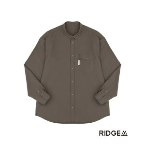 RIDGE MOUNTAIN GEAR ���b�W�}�E���e���M�A Men's Merino Basic Long Sleeve Shirt Cinder Brown �����m�x�[�V�b�N �����O�X���[�u �V���c �V���_�[�u���E�� �����Y���f�� �����m�E�[�� �����V���c