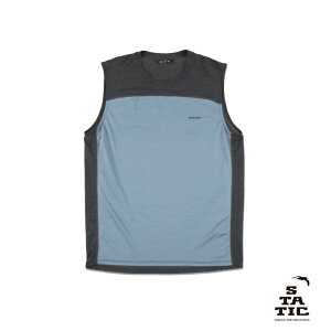 STATIC �X�^�e�B�b�N Chord Wool Sleeveless Shirts - Steel Blue �R�[�h�E�[�� �X���[�u���X �V���c - �X�e�B�[���u���[ ���Ȃ�T�V���c XS/S/M/L/XL�T�C�Y