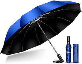 TSUNEO 折りたたみ傘 (2022強化版 超大12本骨) 折り畳み傘 メンズ 大きい おりたたみ傘 自動開閉 台風対応 梅雨対策 耐強風 超撥水 晴雨兼用 男子日傘 UVカット ビッグサイズ メンズ レディース