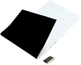 エーモン(amon) 静音計画 ロードノイズ低減マット リア用 車用フロアマット デッドニング 約480×1300mm 厚さ約3mm 1枚 4815 黒