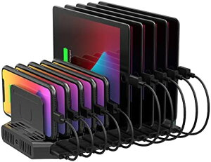Unitek 2021H USB[dXe[V 10|[g [dX^h PSEF؍ 10䓯[d 1.5A/2.4A Ή Android/iPhone/iPad/kindle/^ubg/PSP d؂ Ԋu\ [֗ 