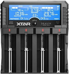 XTAR DRAGON VP4L Plusi`E[d @\dr[d 3.6V/3.7V`ECIdr 10400`32650 1.2V jbPfdr/jJhdrΉ AAAA/AAA/AA/A/SC/C dr̗򉻔 obe[
