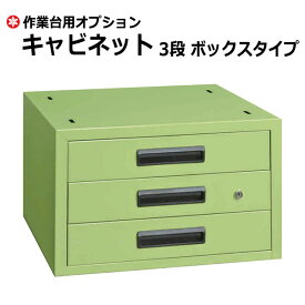 【クーポンあり】SAKAE 作業台 キャビネット ボックスタイプ グリーン SK-NKL-33【送料無料 車上渡し品 返品不可】【個人宅配送不可】
