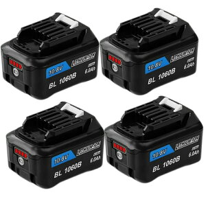 BL1060B �}�L�^ 10.8v 6.0Ah 6000mAh �}�L�^ �݊� �o�b�e���[ �c�ʕ\���t�� ���`�E���C�I�� �~�d�r �n���f�B�[ �|���@ �R�[�h���X �N���[�i�[ �C���p�N�g�h���C�o�[ �d���H�� �����p�d�r �}�L�^����