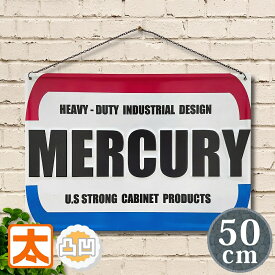 ブリキ看板 50ec mercury マーキュリー