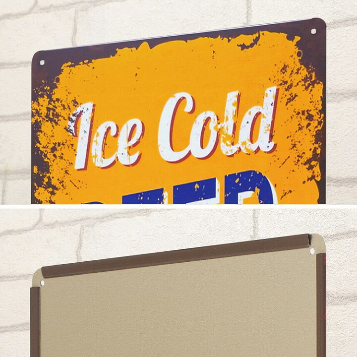 楽天市場】ヴィンテージ アメリカン雑貨 ブリキ看板 ビール ico 