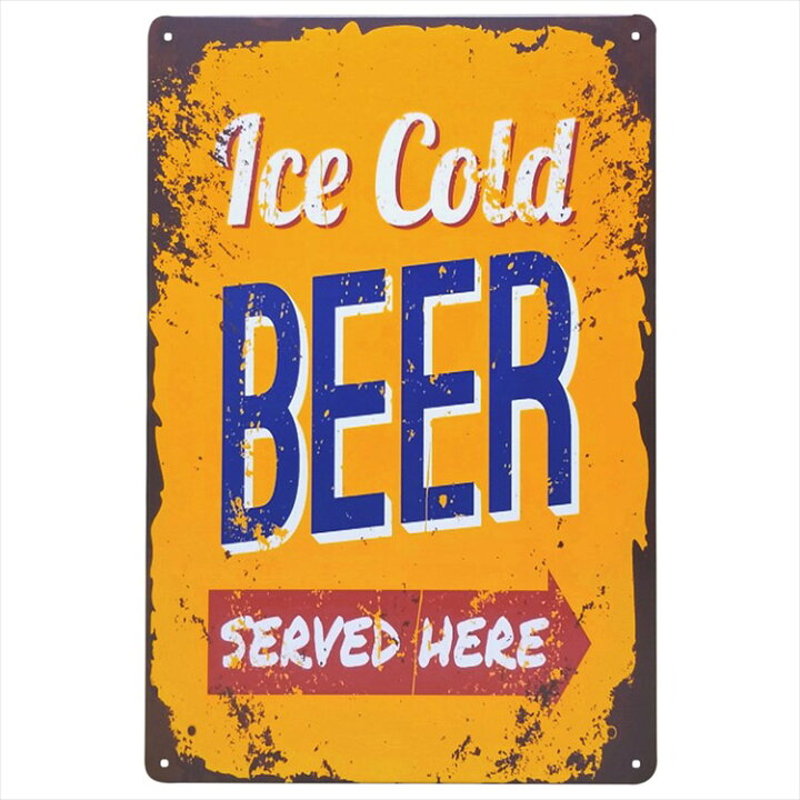 楽天市場】ヴィンテージ アメリカン雑貨 ブリキ看板 ビール ico 