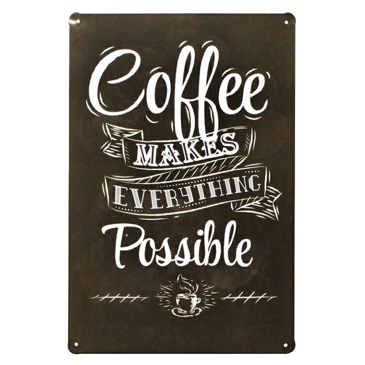 楽天市場 サインプレート ブリキ看板 コーヒー Po インテリア ポスター カフェ風看板 メニュー 純喫茶店 珈琲 Cafe Coffee 雑貨 白黒 モノクロ 黒板風 チョークアート 英語 アンティーク サインボード アート アメリカン雑貨 絵画 モダン ブリキ看板 アート 太陽雑貨ren