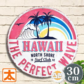 ハワイ 絵 ポスター ブリキ看板 ハワイアン ハワイ アート アートパネル 海 インテリア 丸 型 看板 絵画 ビーチ ガーデン インテリア雑貨 かわいい アメリカン雑貨 ポスター グッズ 雑貨 絵 壁掛け 賃貸 南国風 ピンク 部屋 夏 玄関 飾り トイレ おしゃれ モダン 小さい