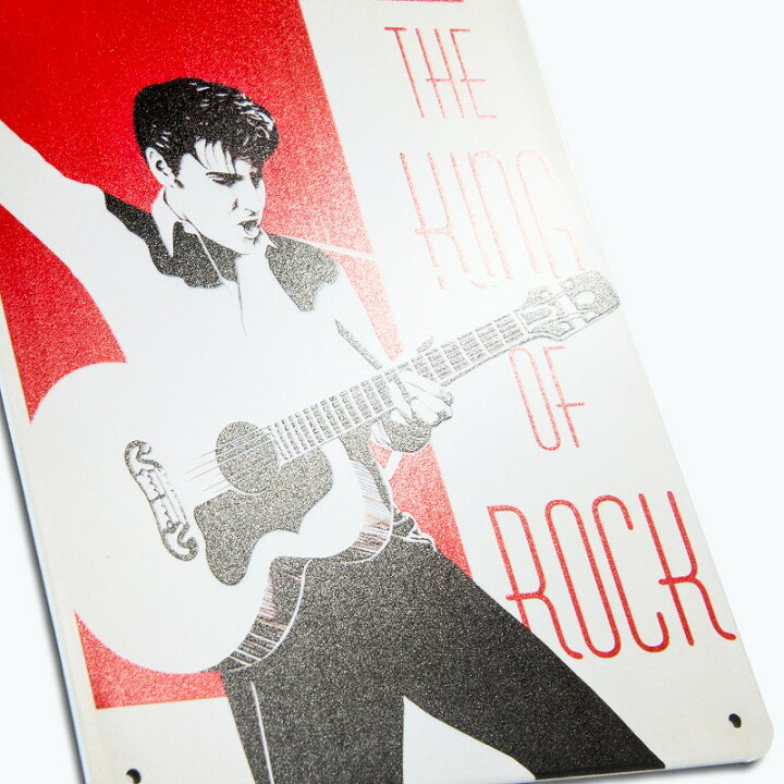 楽天市場 P10倍 エルビスプレスリー グッズ ブリキ看板k ポスター イラスト エルヴィスプレスリー Elvis Presley スーパースター 音楽 ギター インテリア アートパネル アメリカン雑貨 おしゃれ 昭和レトロ 赤色 白色 レッド ホワイト cm 30cm プレート ブリキ看板