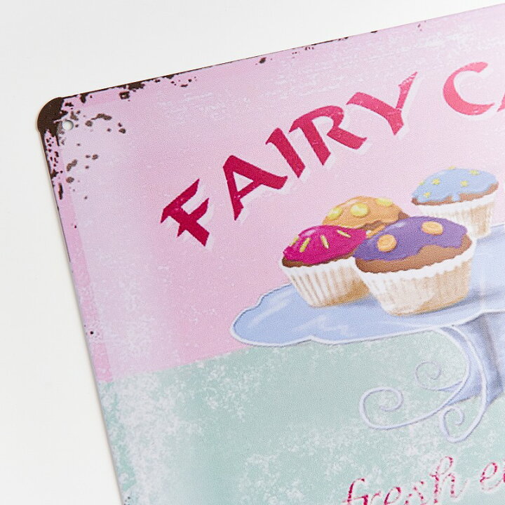 楽天市場】ブリキ看板k カップケーキ fa ポスター 絵 壁掛け カフェ風 