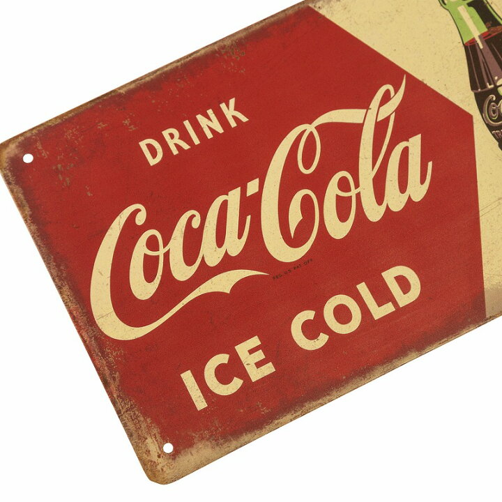 楽天市場】コカコーラ 雑貨 ブリキ看板 s コカ・コーラ ボトル ic 