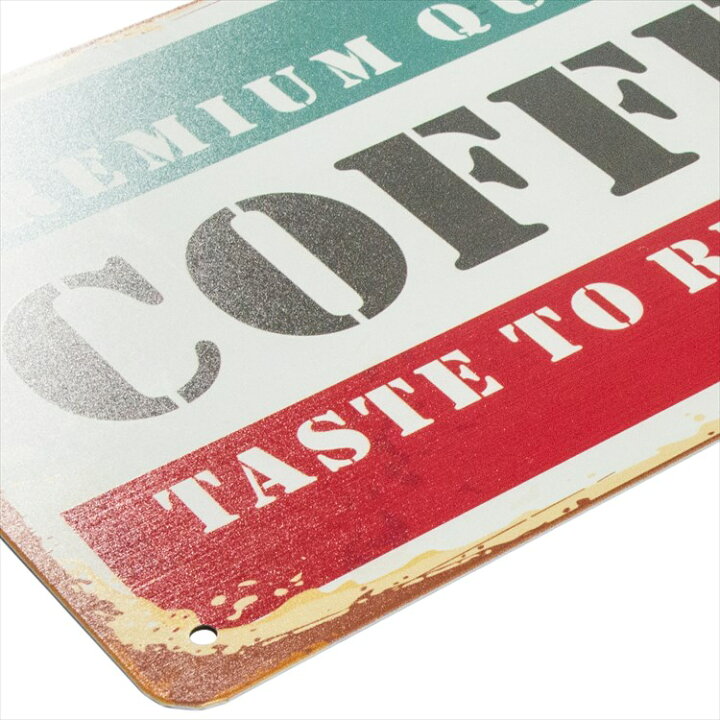 252 メタル 6245 アメリカ雑貨 アンティーク風 イラスト カフェ コーヒー サイン チョコレート ブリキ プレート 看板 金属製 期間限定特別価格 サイン