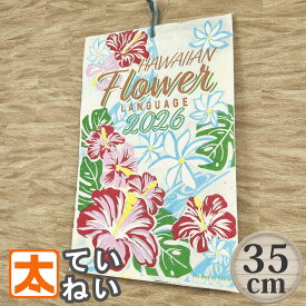 カレンダー 2026 ハワイアン 花 ポスター 絵 雑貨 壁掛け ハイビスカス プルメリア 2ヶ月 海 ハワイ ハワイ雑貨 ハワイアン雑貨 イラスト 和紙 英語 輸入 おしゃれ かわいい a4 b4 小さめ 2026年 送料無料
