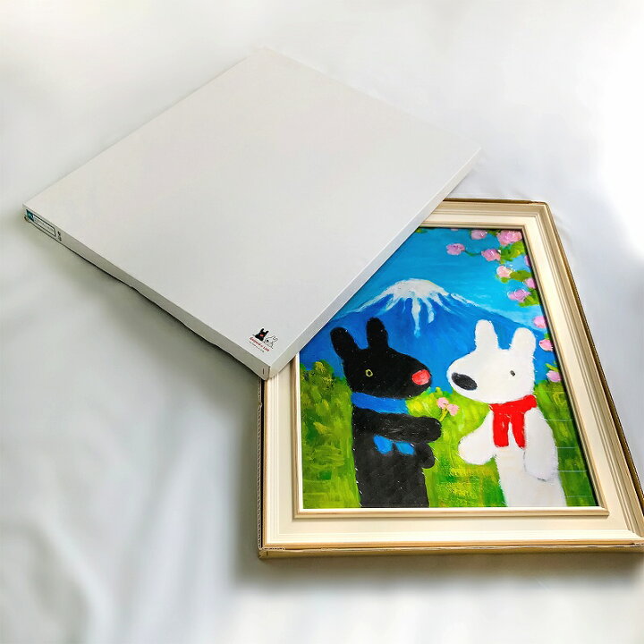 リサとガスパール アートフレーム フレンチアート リサガス Sサイズ メリークリスマス リサとガズパール