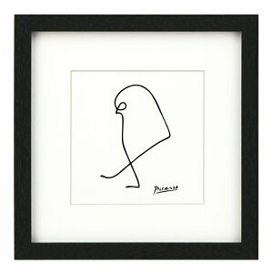 アートパネル パブロ・ピカソ 鳩 動物 22 絵画 インテリア 鳥 アートポスター フレーム付き 画家 の 絵 壁掛け Picasso 名画 有名 リトグラフ ドローイング 線画 ラインアート 豚 犬 馬 うま ペン