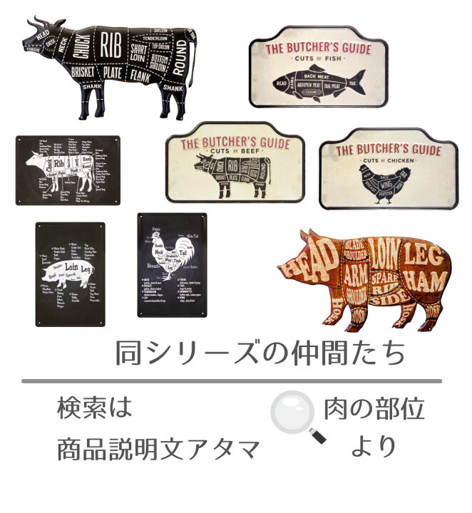 楽天市場】ブリキ看板 e 鶏肉の部位 ポスター 絵 壁掛け インテリア 