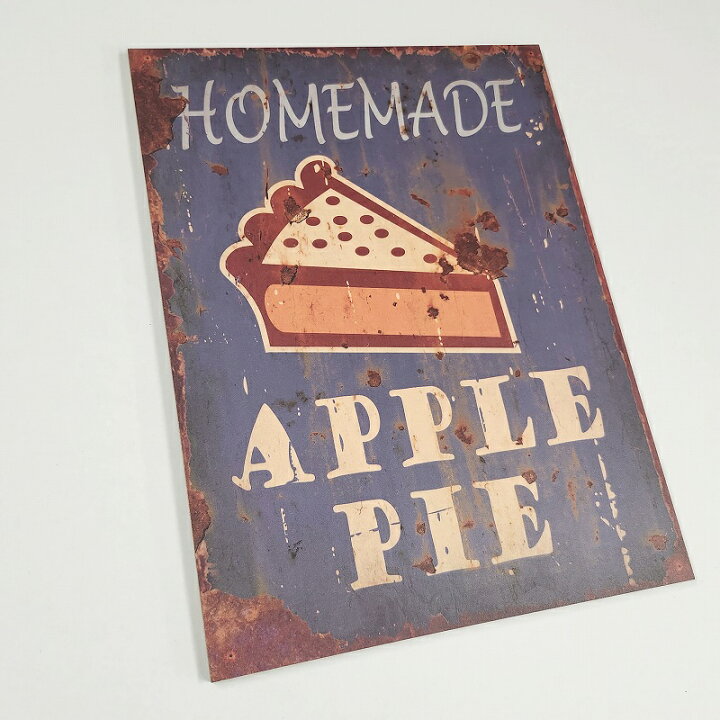 楽天市場】木製看板40 アップルパイ2 ケーキ カフェ風 ポスター 絵 