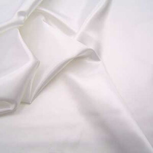 反売り ポリエステルサテン 白 ポリエステル 100% 約122cm巾×25m  送料込み・代引き手数料込みです。【布地 生地 サテン 無地】*