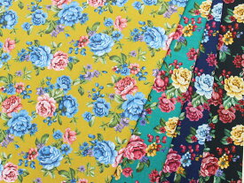 ゴブラン調花文様　全4色 約110cm幅 10cm単位 切り売り【和柄　生地　布地　和柄生地】【2603】