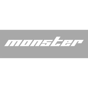 MONSTERステッカー【切り文字ステッカー(白小)】370×45