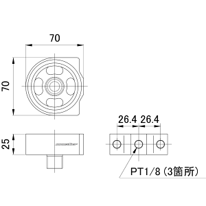 メーター【オイルセンサアタッチメント】M16A,M15A,M13A,K6A,F6B用
