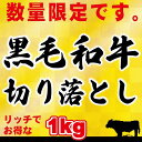【訳アリ】【送料無料】黒毛和牛 1kg 切り落とし肉 (国内産)たっぷりお得な1kg 小分けで便利(250g×4)牛肉 切落し 切り落し 送料込み 訳あり 国産...