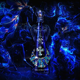 フィリコ 『 蒼天の守護神 エターナルナイト 羽付 』【正規品Fillicoジュエリーウォーター】メタルエンジェルウイング付720ml箱入 神戸ウォーター布引の水 クリスタルボトル クリスタルカットガラス 宝石 アクアマリン ブルーボトル ホワイトデー 翼 十字架 ラグジュアリー