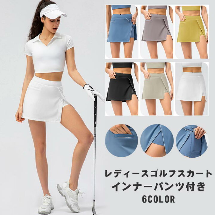 楽天市場】ゴルフスカート レディース パンツ一体型 テニススカート 