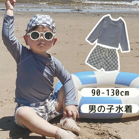 キッズ水着 セパレート 子供 みずぎ 可愛い 水遊び ベビー水着 おしゃれ セットアップ 男の子 学生 長袖 上下セット 90 100 110 120 130 男児 スクール水着 スポーツウエア トップス パンツ スイムウェア 水着 スイミング プール記念写真 海水浴 海辺 ジュニア お揃い