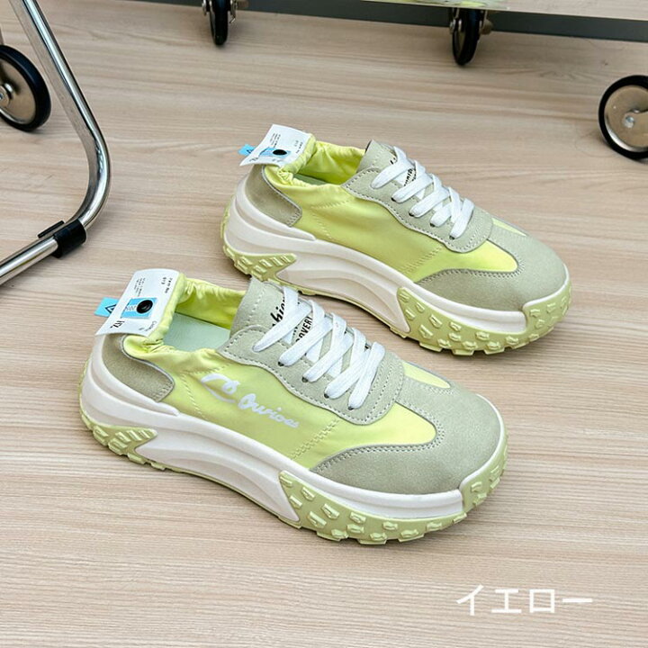 楽天市場】新品 スニーカー レディース 女の子 厚底 美脚 おしゃれ 