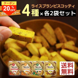 ＼14日はお買得！20％OFF+ポイント2倍確定／グルテンフリー お菓子 ライスブランビスコッティ 40g 4袋 メール便 無添加 砂糖不使用 米粉クッキー ビスコッティ 米粉 小麦不使用 卵不使用 乳不使用 アレルギー対応 宮崎県産 焼き菓子 米ぬか クッキー 高千穂ムラたび