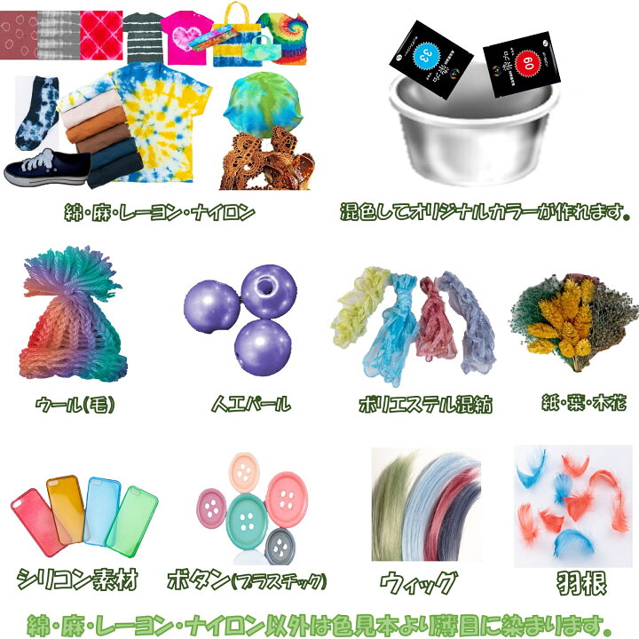 楽天市場】染め粉 染料 染色 マルチ染料 ジーンズ染 レンジ染 タイダイ 