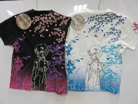 エヴァンゲリヲンX錦コラボ 　枝垂れ桜 綾波 半袖Tシャツ　EVANGELION × NISHIKI