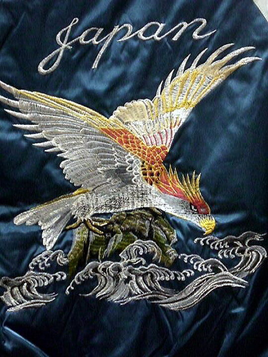 楽天市場】スカジャン 波鷹刺繍 日本製本格刺繍 : takafuku 1915 楽天 