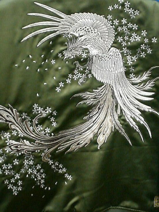 楽天市場】絡繰魂 和柄 桜鳳凰刺繍MA-1 カラクリ魂 : takafuku 
