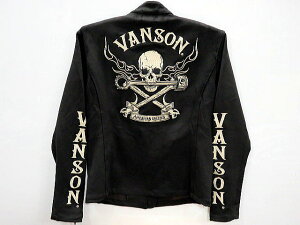 vanson leathers�@�X�J���h�J�@�v���[�e�B���O�@���C�_�[�X�W���P�b�g�@VANSON