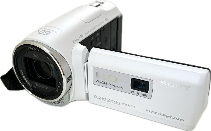 楽天市場】SONY(ソニー) ビデオカメラ ハンディカム HDR HDR-PJ670 (W 